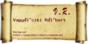 Vagyóczki Róbert névjegykártya