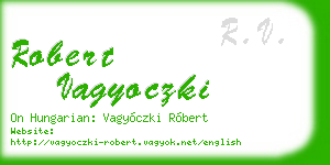 robert vagyoczki business card